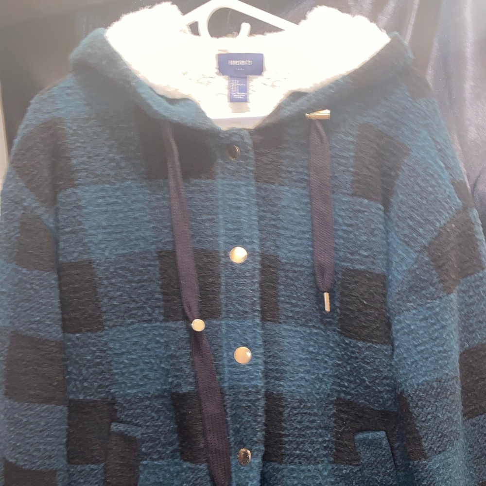 Green plaid Sherpa
